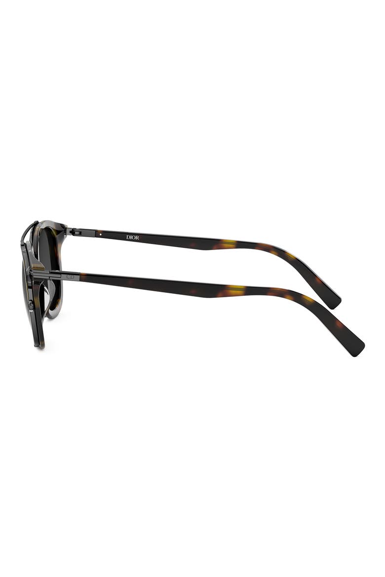 'DiorBlackSuit S14I 49mm Square Sunglasses, Alternate, color, DARK HAVANA / SMOKE MIRROR