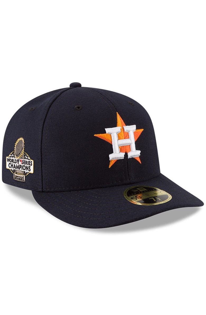 New Era Men's New Era  Navy Houston Astros 2022 World Series Champions Side Patch Low Profile 59FIFTY Fitted Hat, Main, color, 