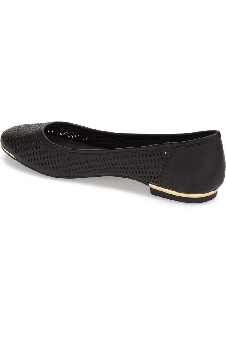 Vince Camuto 'Caya' Perforated Leather Ballet Flat, Alternate, color,