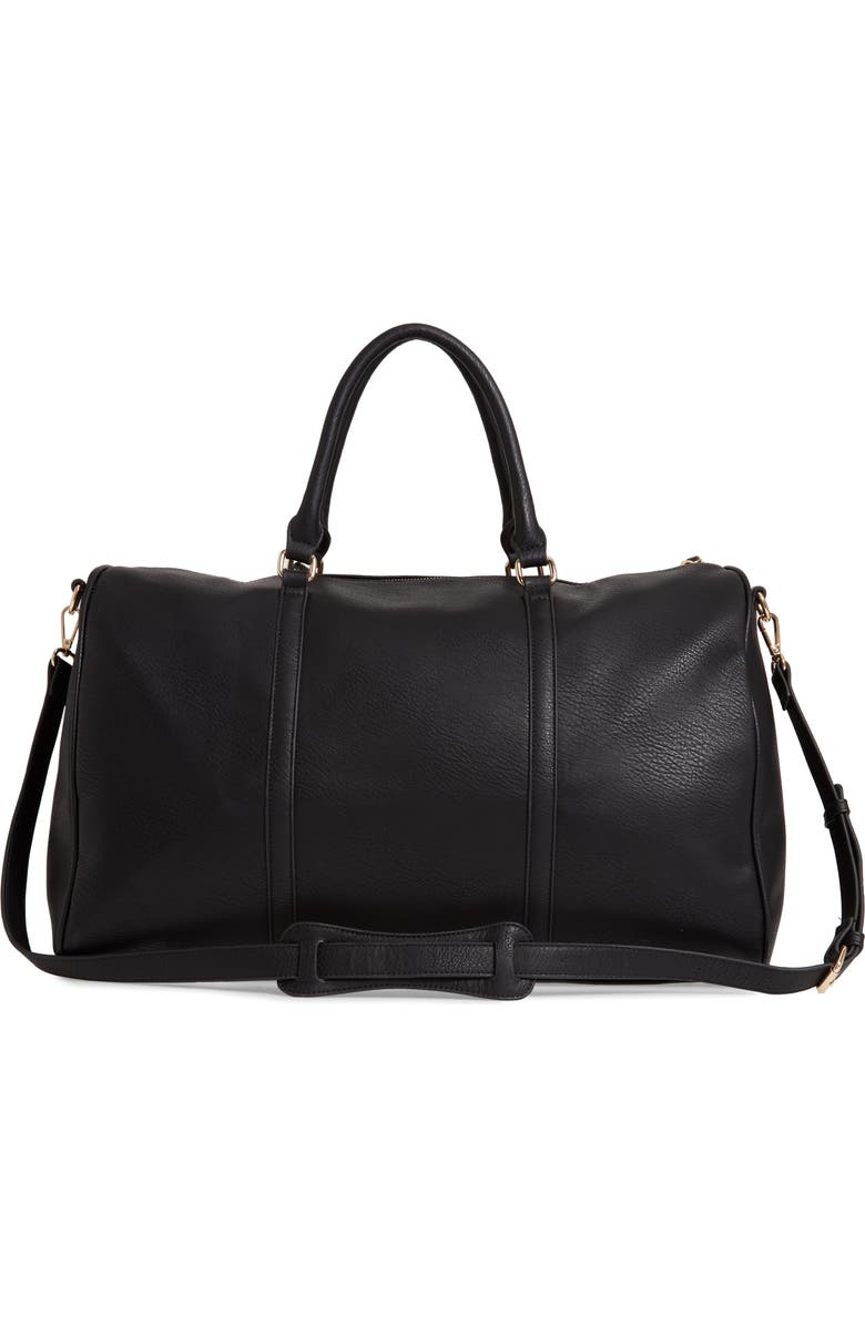 Sole Society Devon Faux Leather Weekend Duffle Bag, Alternate, color,