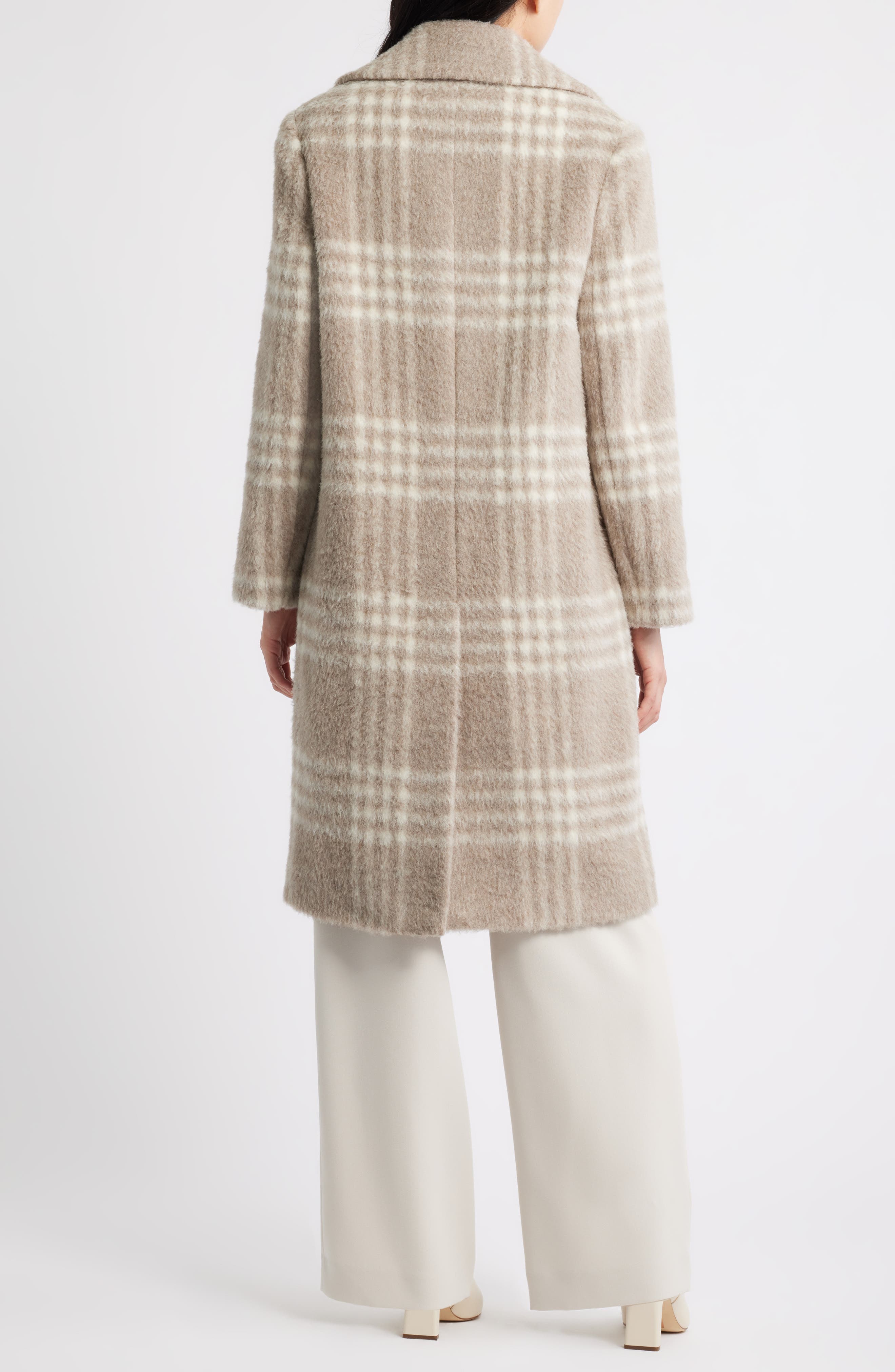 Bailey Plaid Alpaca & Wool Blend Coat - image 2
