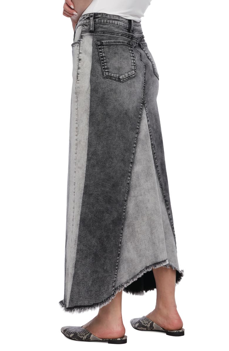 Wash Lab Denim Pieced Denim Skirt, Alternate, color,