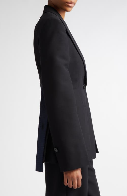 Ferragamo One-button Blazer In Nero