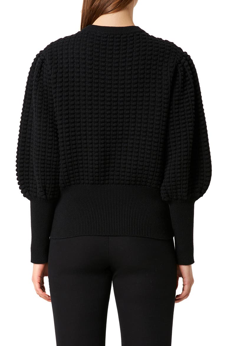 Mozart Popcorn Sweater, Alternate, color, BLACK