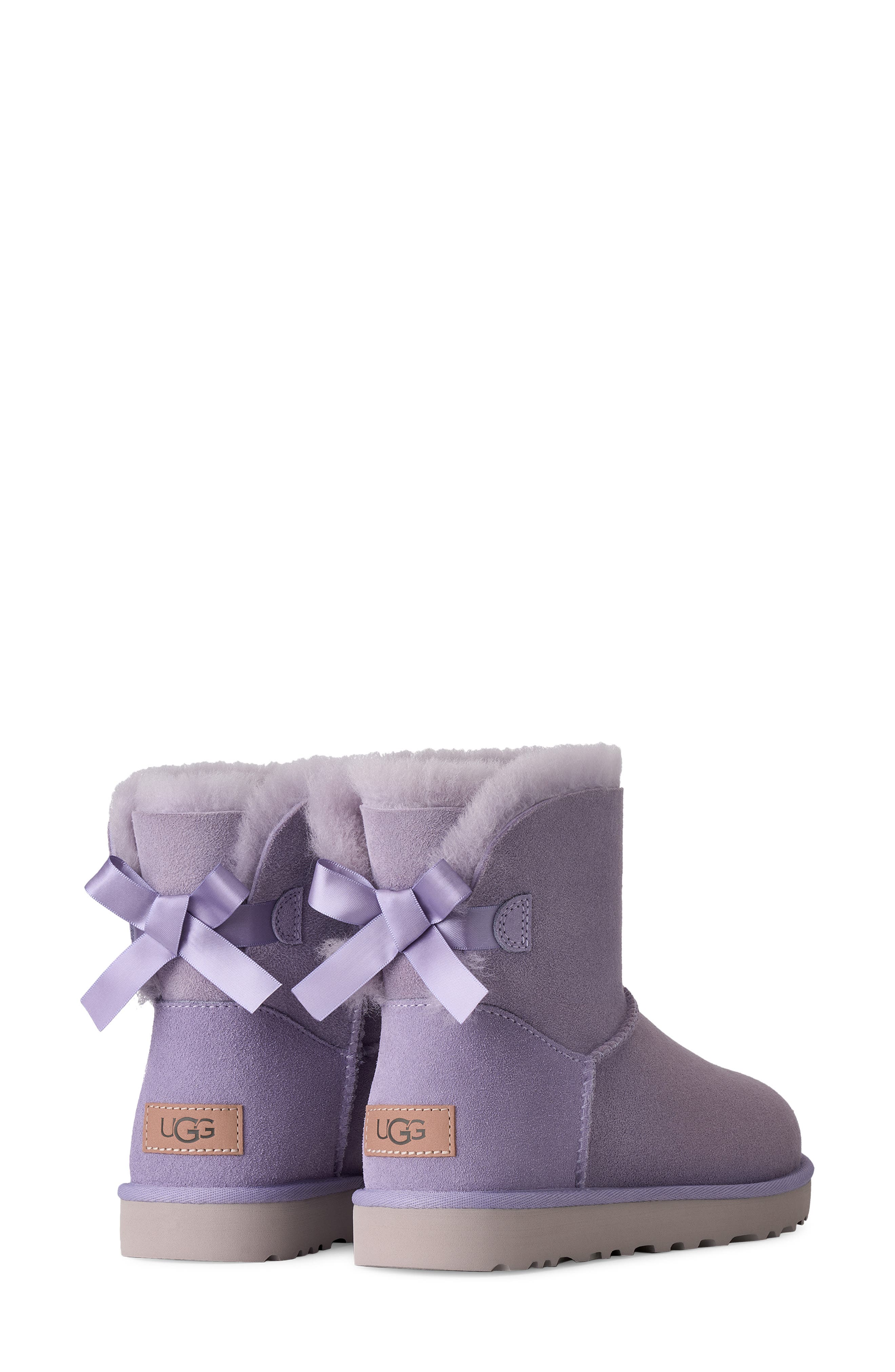 Mini Bailey Bow II Genuine Shearling Bootie, Alternate, color, WLLC