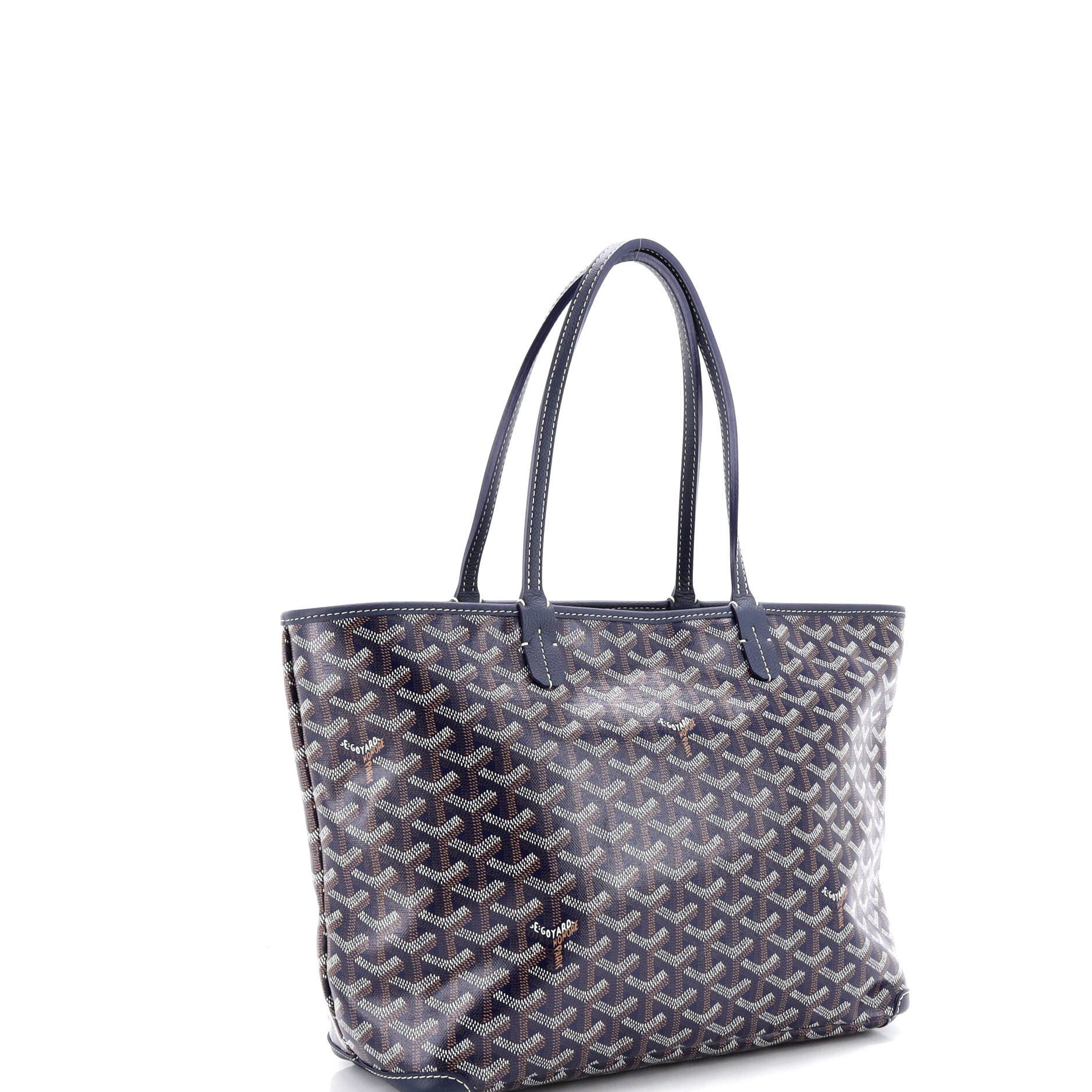 Pre-Owned Goyard Artois Tote Coated Canvas PM, Alternate, color, Blue