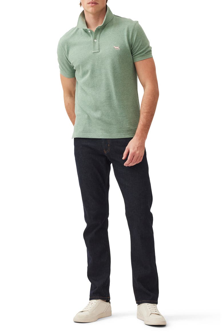 Gunn Piqué Sports Fit Cotton Polo, Alternate, color, DUSTY SAGE