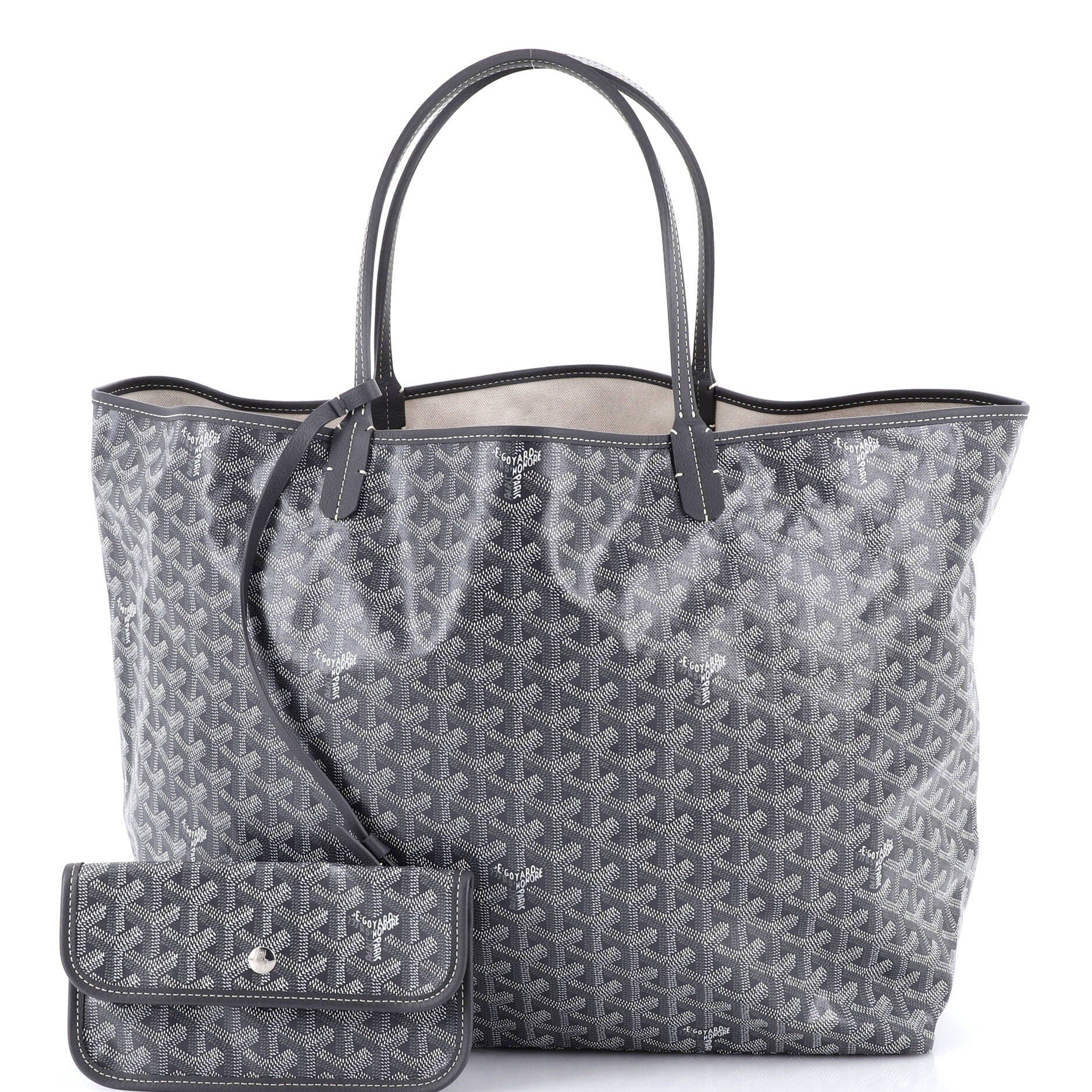 Pre-Owned Goyard Saint Louis Tote Coated Canvas GM, Alternate, color, Gray