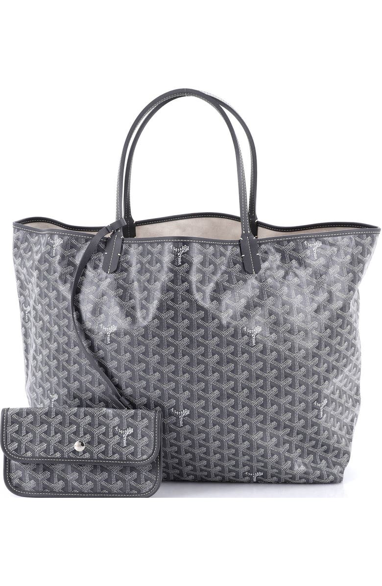 Pre-Owned Goyard Saint Louis Tote Coated Canvas GM, Alternate, color, Gray