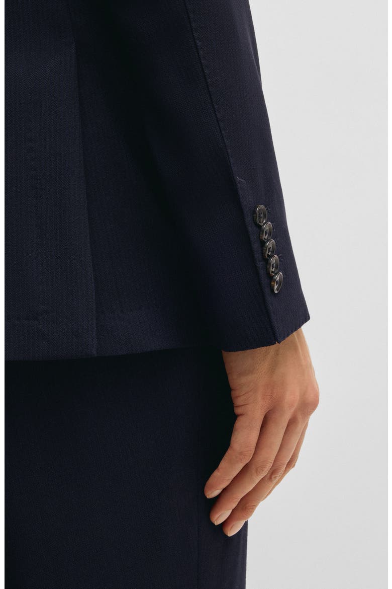 Heston Slim Fit Navy Stretch Wool Blend Sport Coat, Alternate, color, DARK BLUE