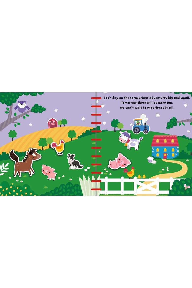 Reusable Silicone Sticker Book, Farm, Kids 3+, Alternate, color, Multicolored