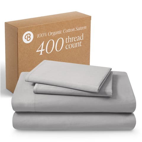 400 Thread Count Organic Cotton Sateen Sheet Set