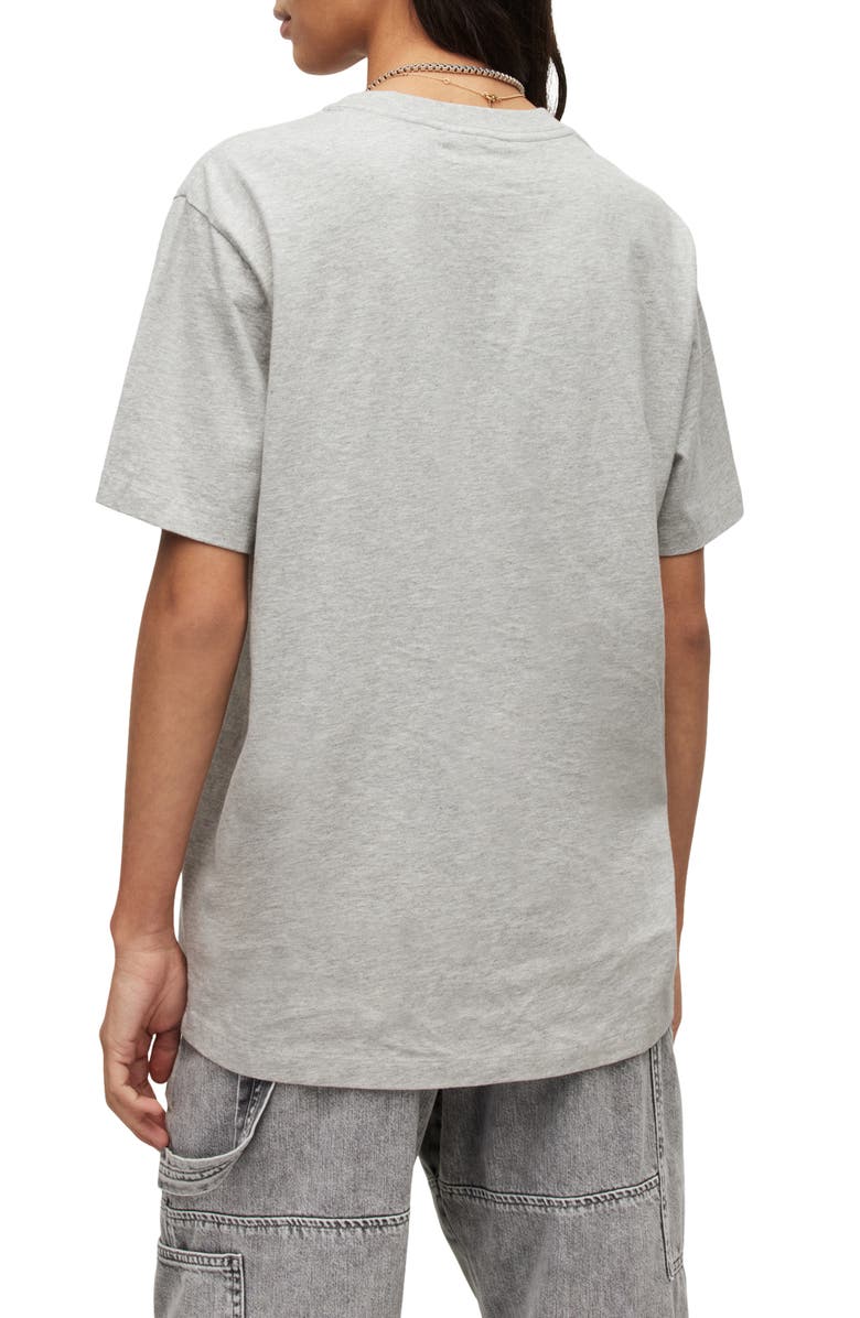 AllSaints Pippa Embroidered Boyfriend T-Shirt, Alternate, color, 