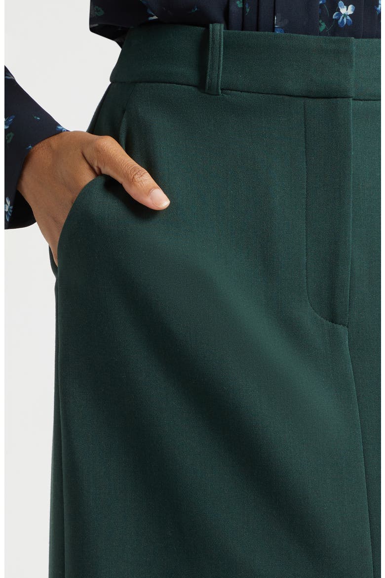 Maxine Front Slit Skirt, Alternate, color, PINE