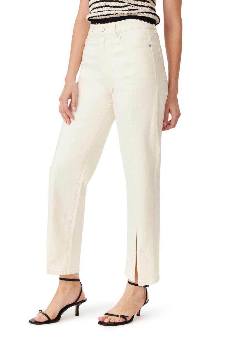 Front Slit Jeans, Alternate, color, EGGSHELL