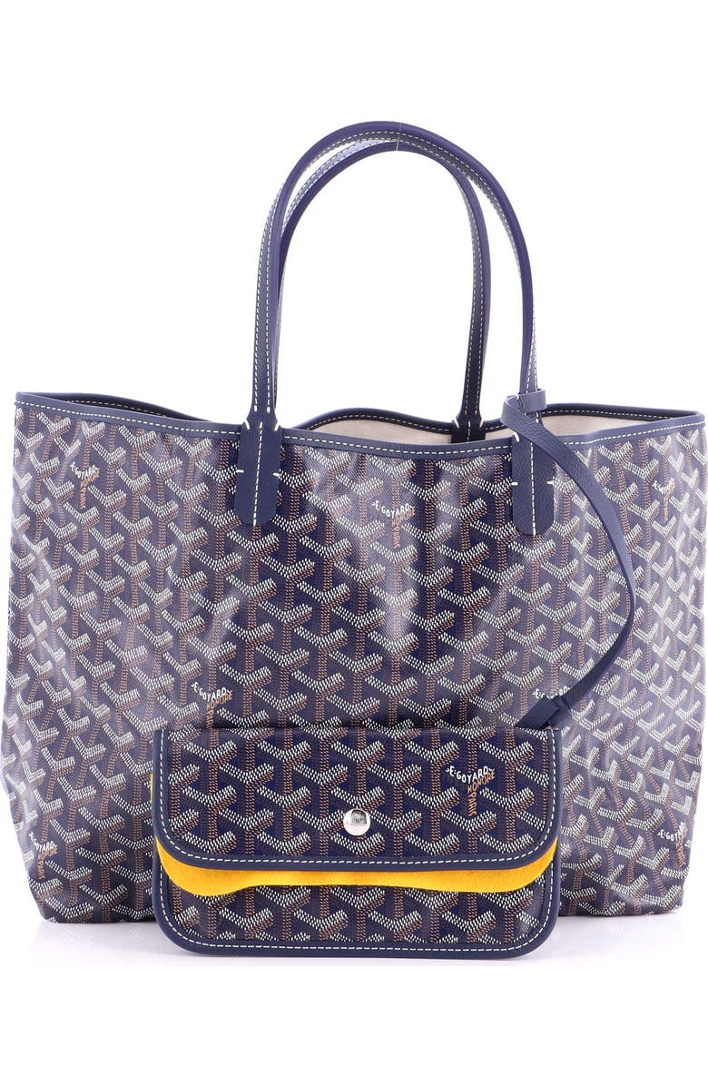Pre-Owned Goyard Saint Louis Tote Coated Canvas PM, Alternate, color, Blue