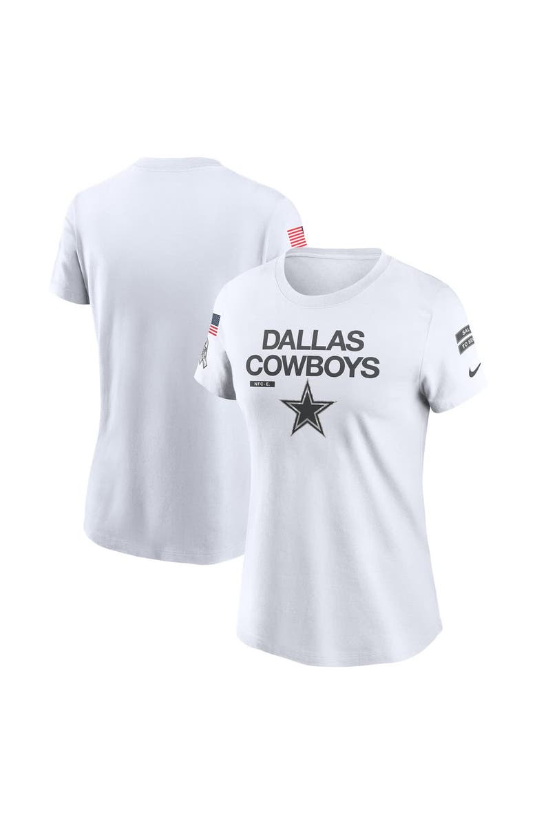 Nike Women's Nike White Dallas Cowboys 2024 Salute To Service Legend Performance T-Shirt, Alternate, color, White
