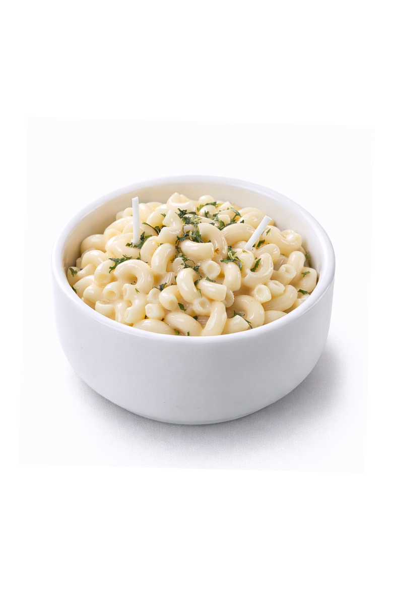 Macaroni and Cheese Pasta Candle, Main, color, Macaroni & Cheese