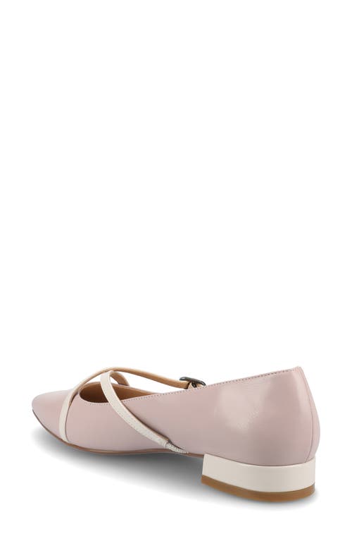 Journee Collection Women's Camby Crisscross Strap Pointed Toe Flats In Lilac