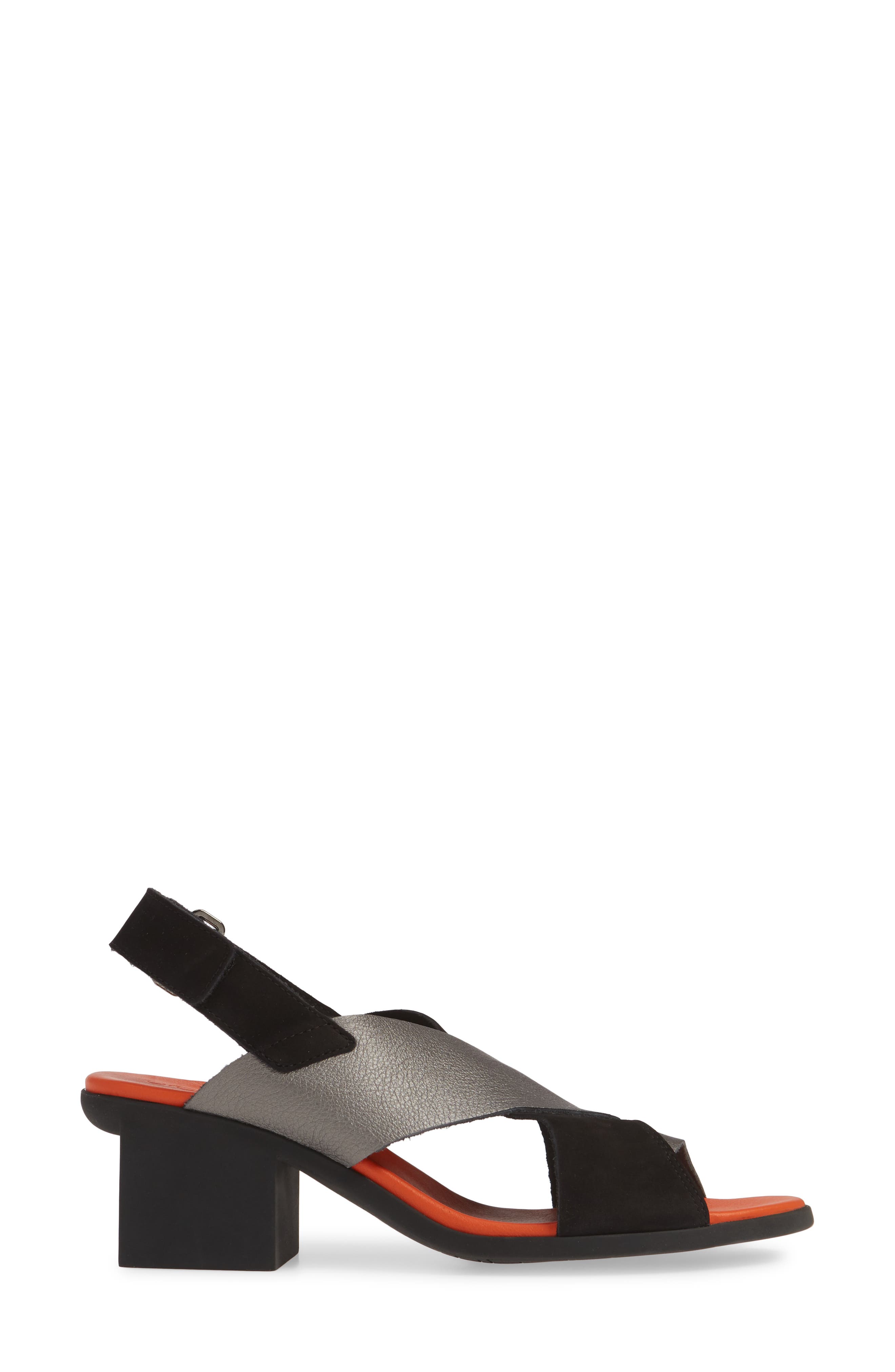 Vayest Crisscross Sandal, Alternate, color, NOIR/ IRON/ PARADIS LEATHER