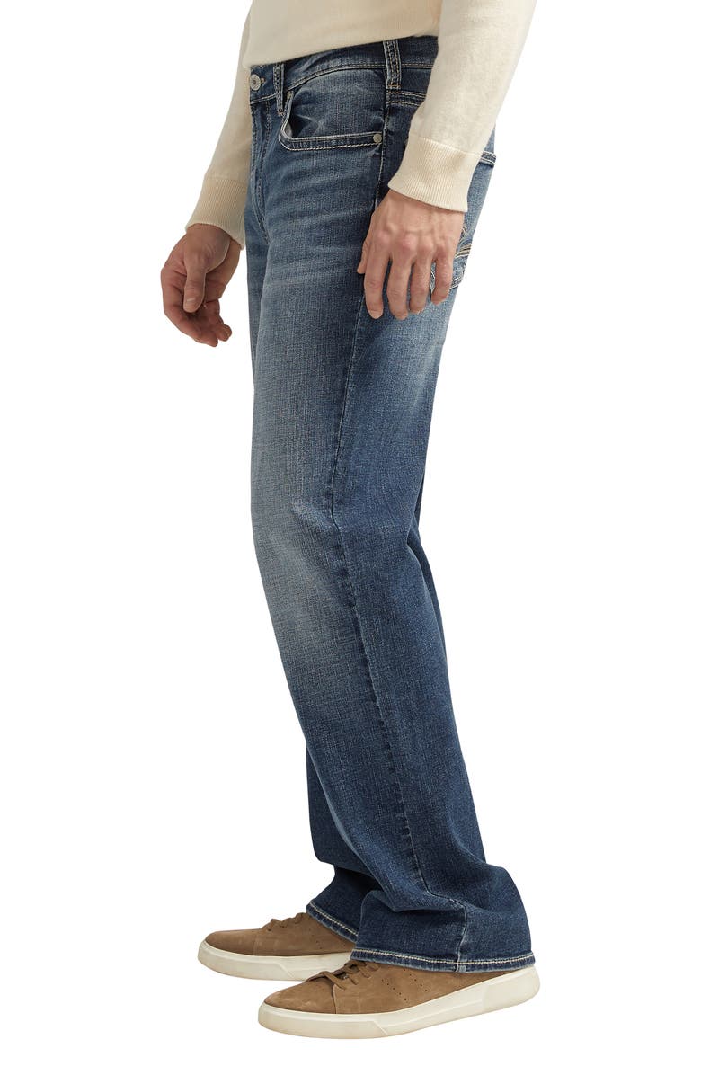 Silver Jeans Co. Zac Relaxed Straight Leg Jeans, Alternate, color, 