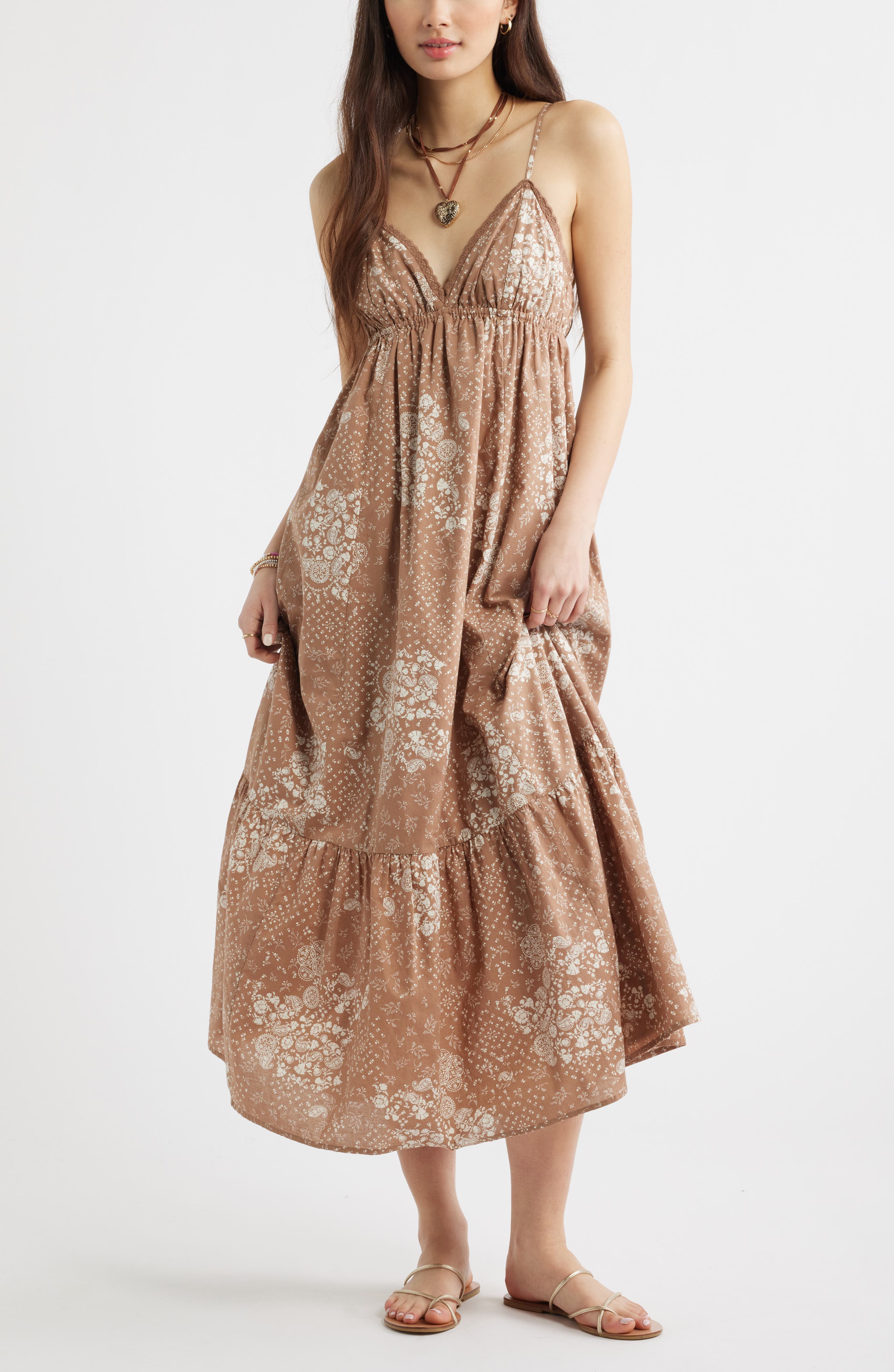 Ruffle Hem Cotton Maxi Dress - image 4