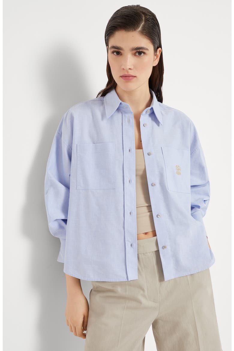 Oxford shirt, Alternate, color, Azure