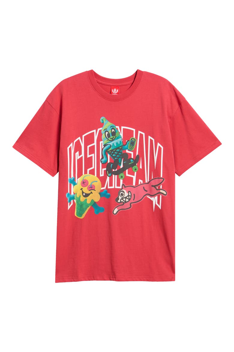 Marshmallow Cotton Graphic T-Shirt, Main, color, AMERICAN BEAUTY