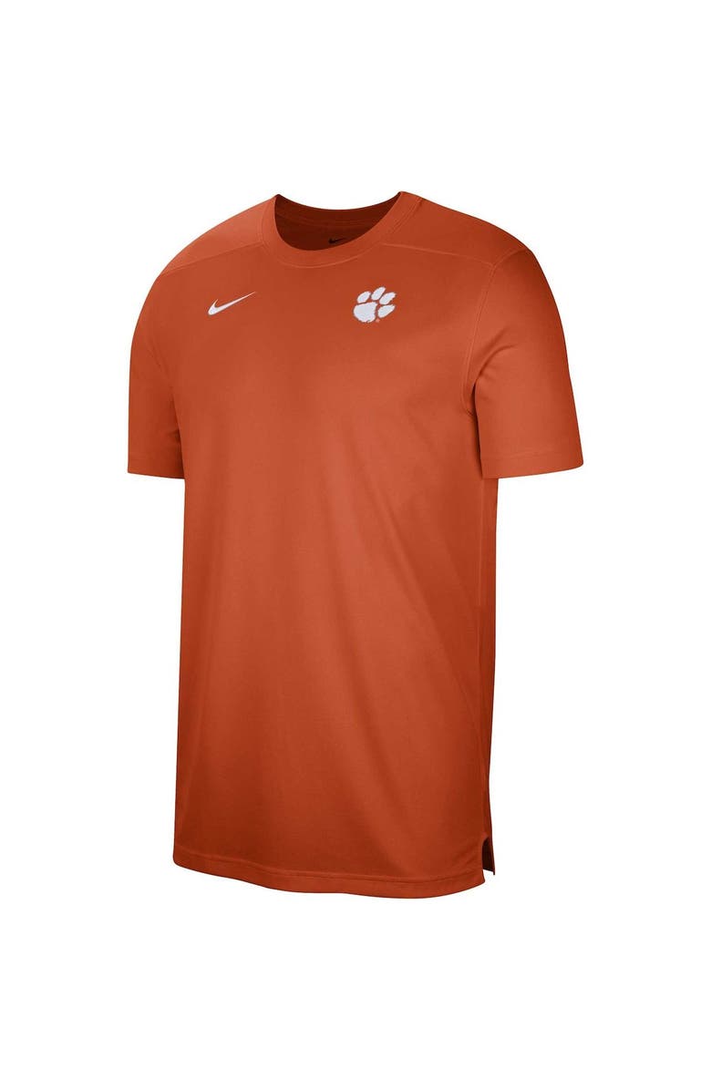 Nike Men's Nike  Orange Clemson Tigers Sideline Coaches Performance Top, Alternate, color, 