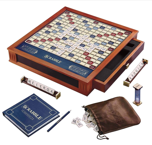 WS Game Company Scrabble Trophy Edition in Brown  product