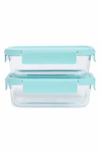 Glass Leak-Proof 4-Piece Glass Food Storage Set