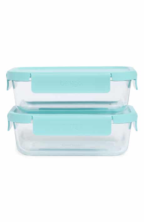 Glass Leak-Proof 4-Piece Glass Food Storage Set