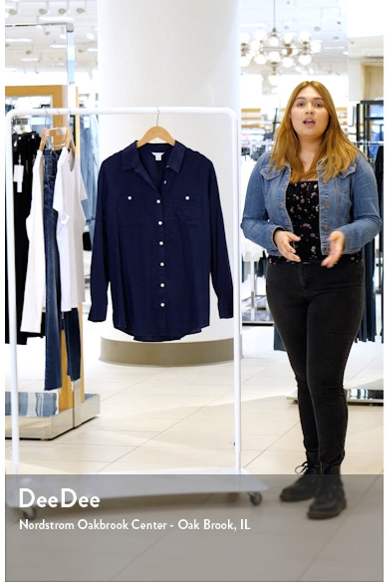 Women's Linen Button-Up Shirt video