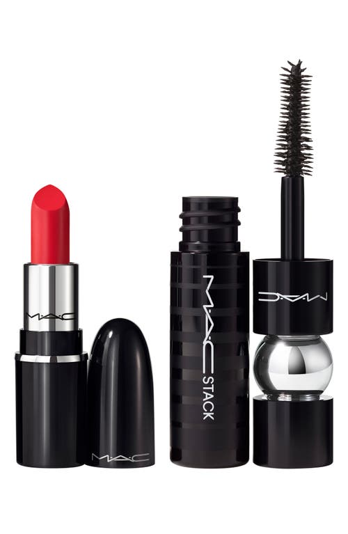 Mac Cosmetics Future Favorites Mini Lipstick & Mascara Set $31 Value In Transparent