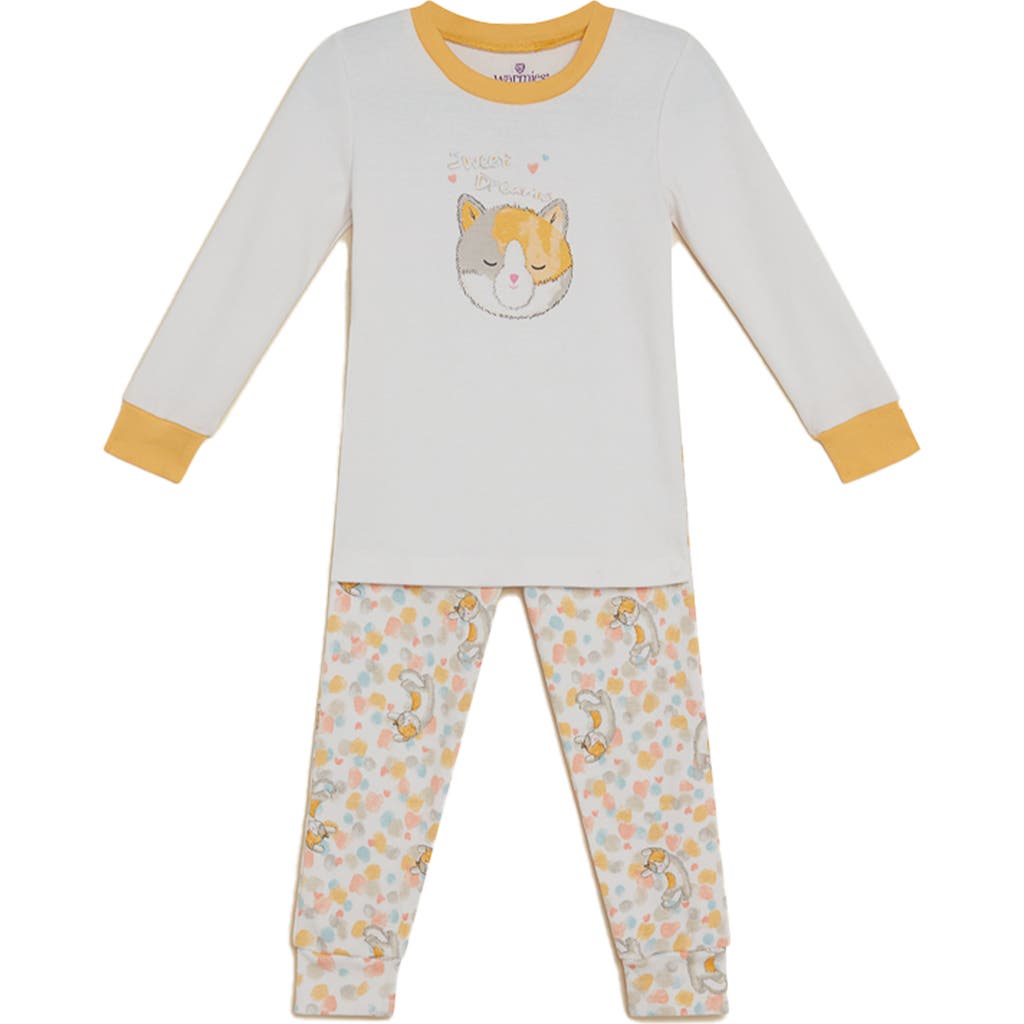 Warmies Calico Cat Pj Set In White