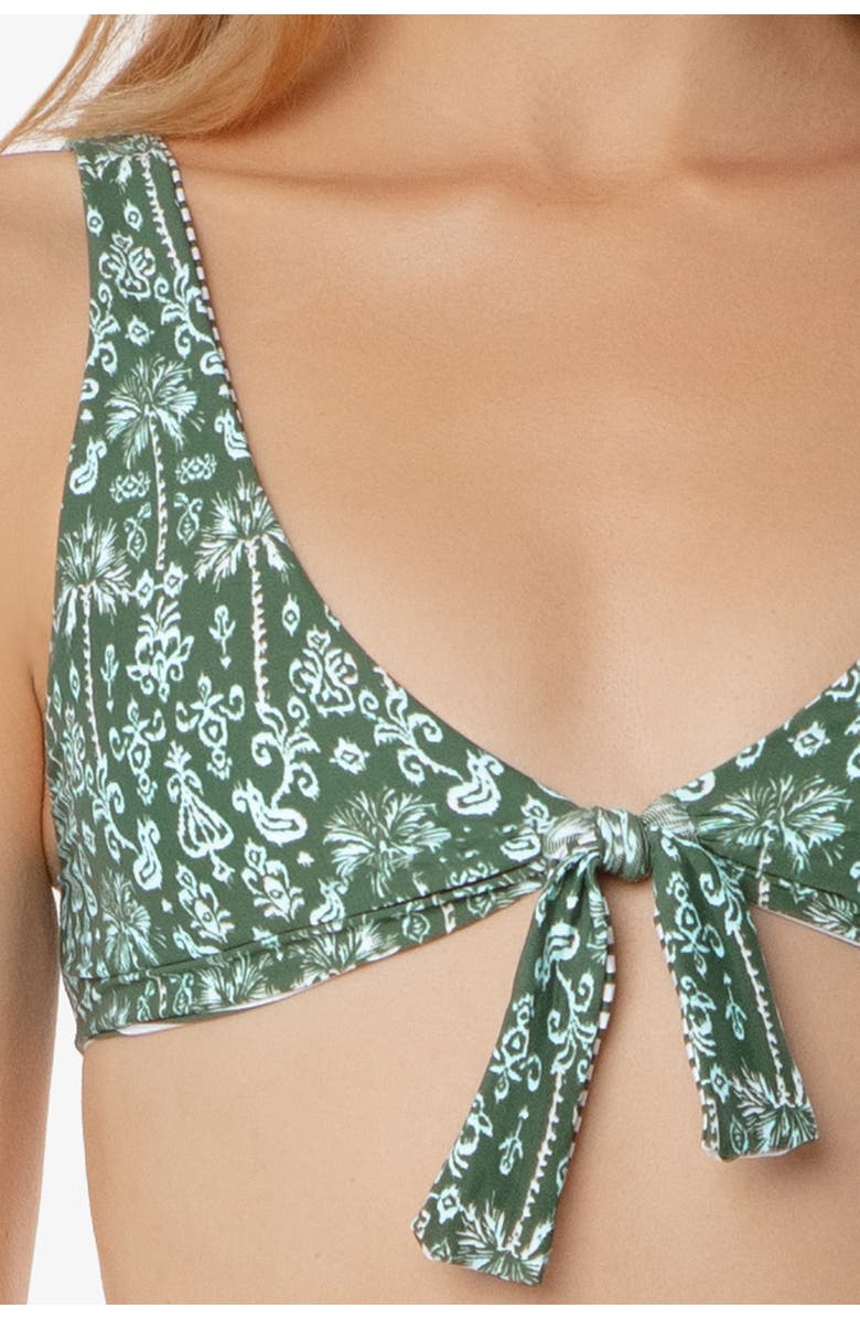 HELEN JON Reversible Tie Front Bra Top, Alternate, color, Salento Stripe