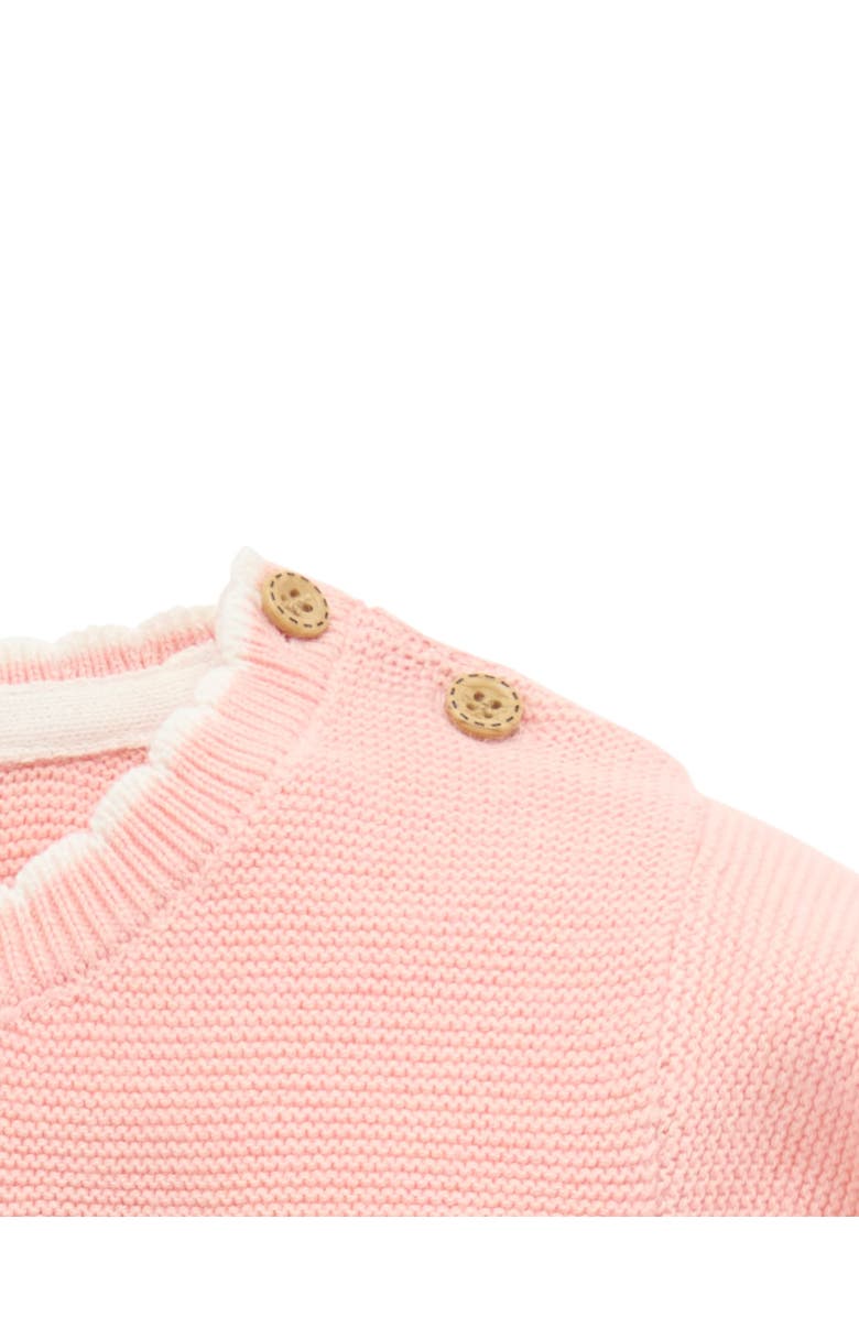 Purebaby Embroidered Frida Knit Sweater, Alternate, color, Guava Melange