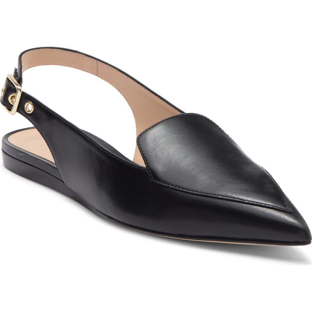 Stuart Weitzman Ryder Slingback Flat In Black