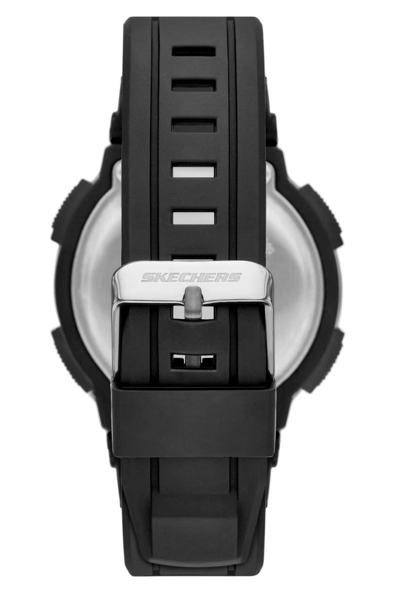 Ruhland Digital Sport Watch, 45mm, Alternate, color, BLACK/ RED