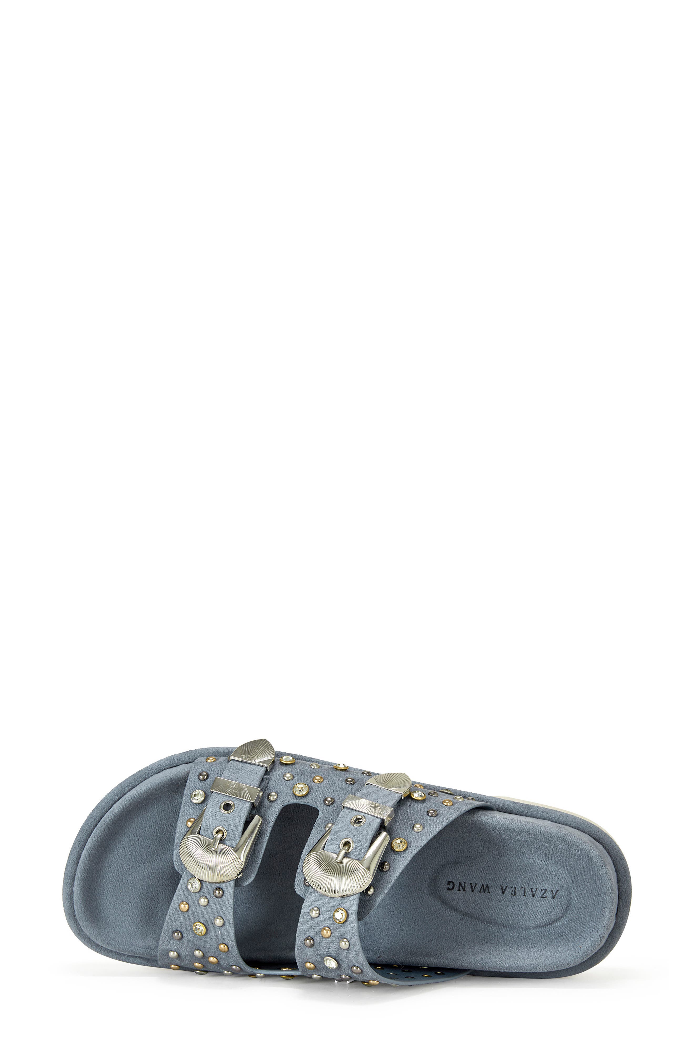 AZALEA WANG Oswald Studded Slide Sandal, Alternate, color, 