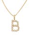 Gold Vermeil Initial B