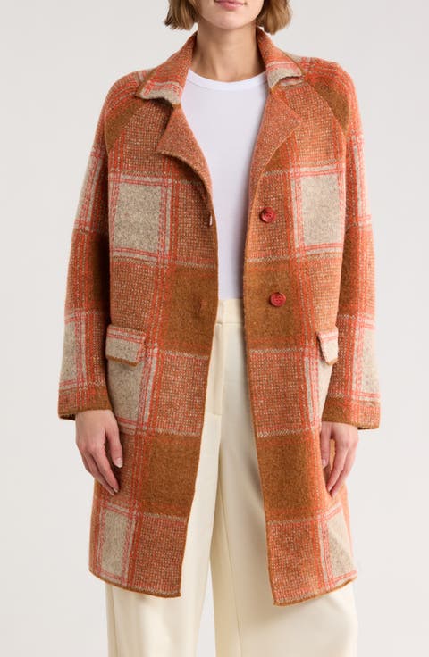 Plaid Longline Cardigan