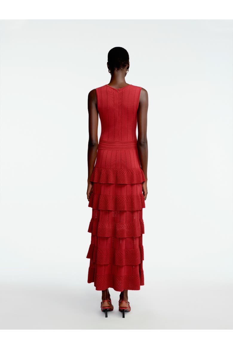 Bobble Knit Piper Dress, Alternate, color, Oxblood