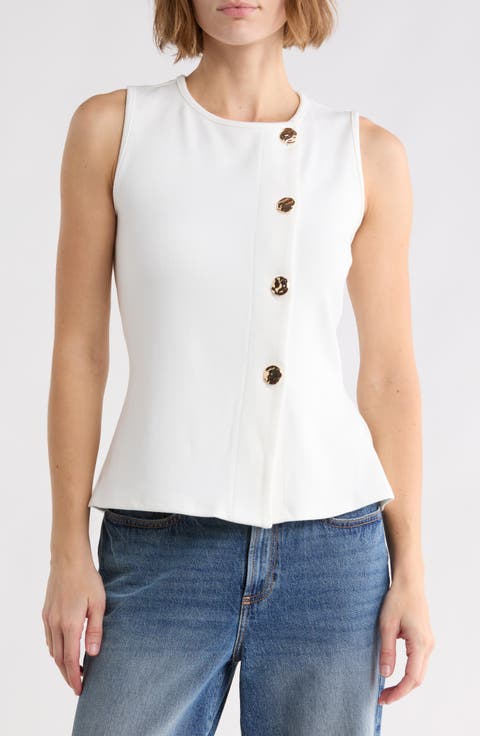 Milano Knit Button Tank