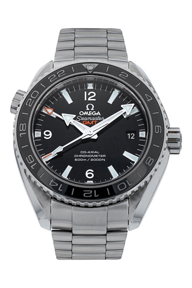 Omega Preowned 2020 Planet Ocean Bracelet Watch, 44mm, Main, color, BLACK