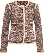 Maison Common Leo Tweed Jacket With Trimming