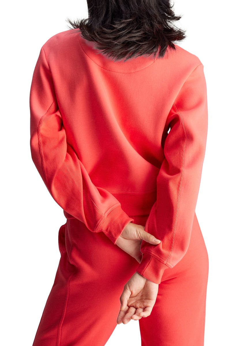 adidas by Stella McCartney Crewneck Sweatshirt, Alternate, color, Core Pink