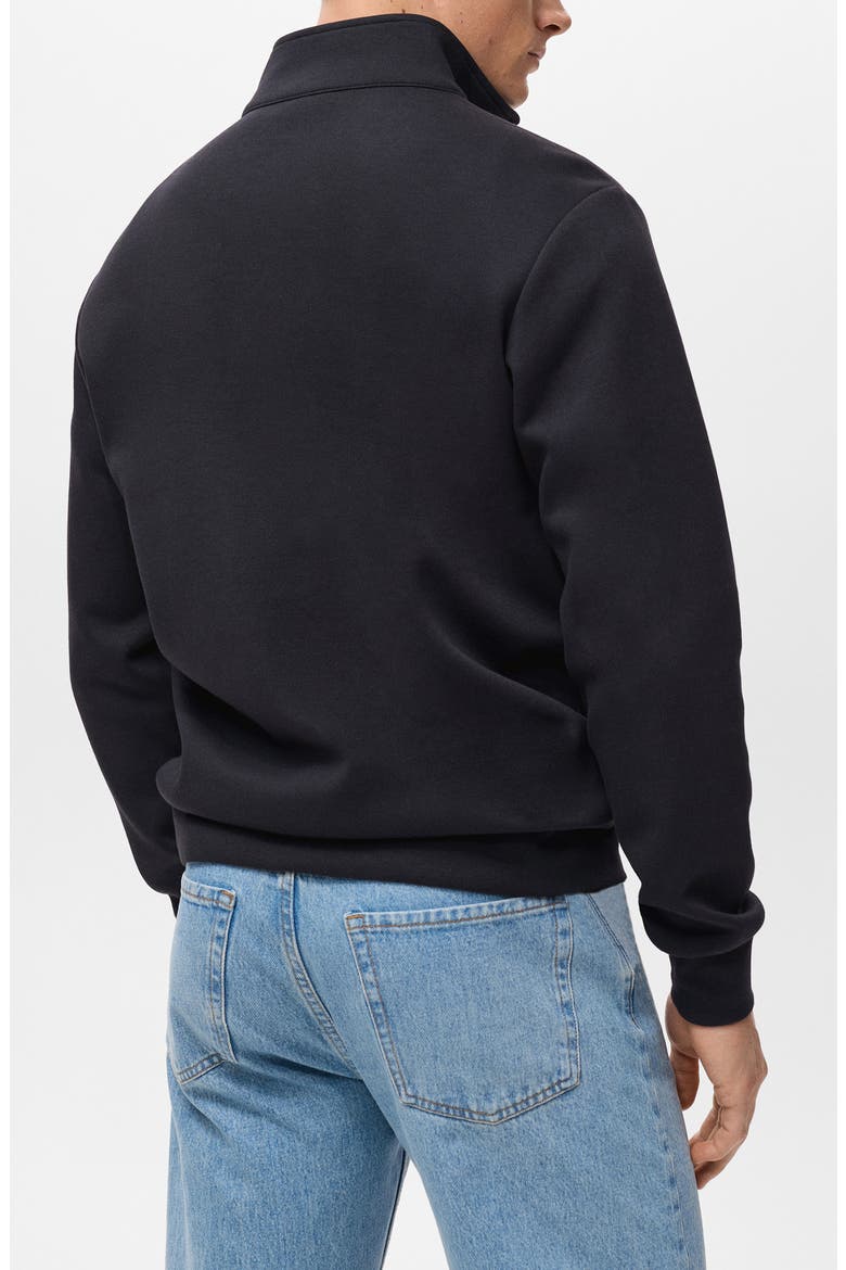 Quarter Zip Sweatshirt, Alternate, color, NAVY