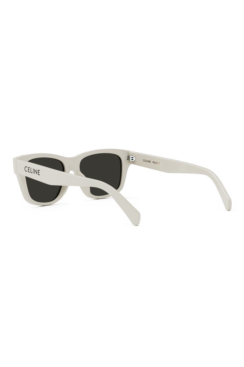 Monochroms 55mm Square Sunglasses, Alternate, color, IVORY / SMOKE