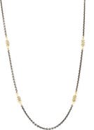 Armenta Old World White Sapphire Station Necklace